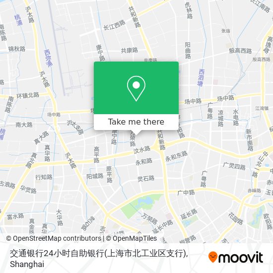交通银行24小时自助银行(上海市北工业区支行) map