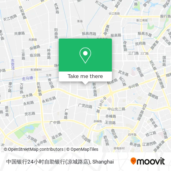 中国银行24小时自助银行(凉城路店) map