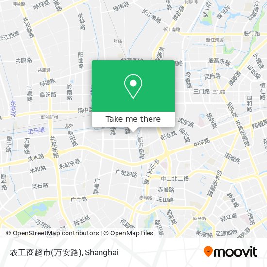 农工商超市(万安路) map