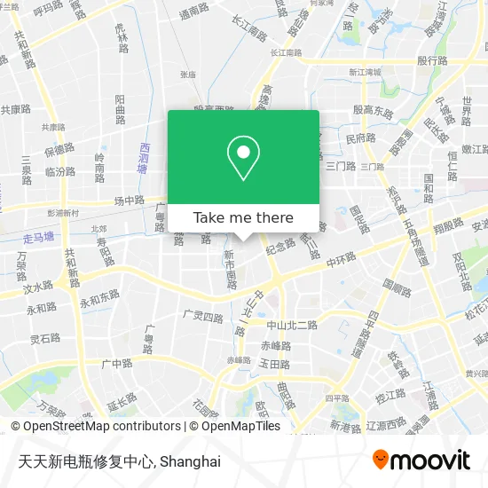 天天新电瓶修复中心 map