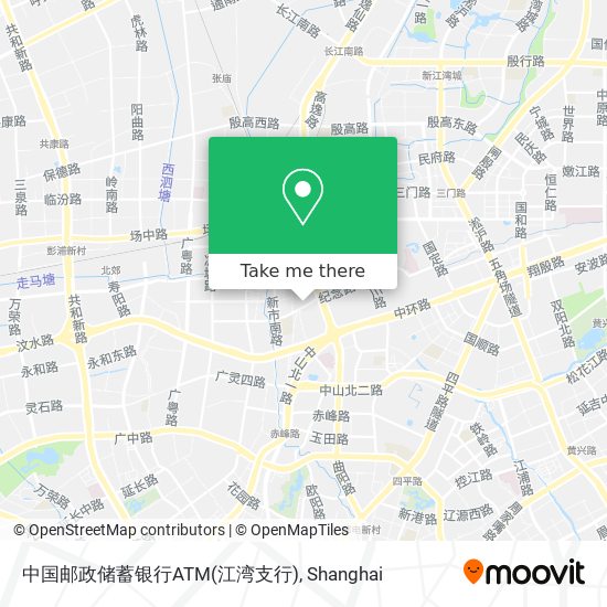 中国邮政储蓄银行ATM(江湾支行) map