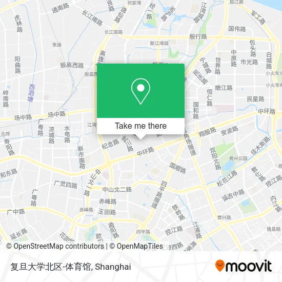 复旦大学北区-体育馆 map