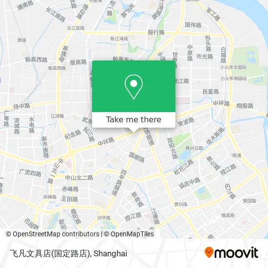 飞凡文具店(国定路店) map