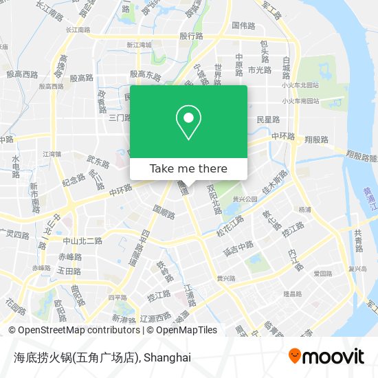 海底捞火锅(五角广场店) map