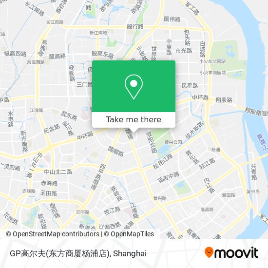 GP高尔夫(东方商厦杨浦店) map