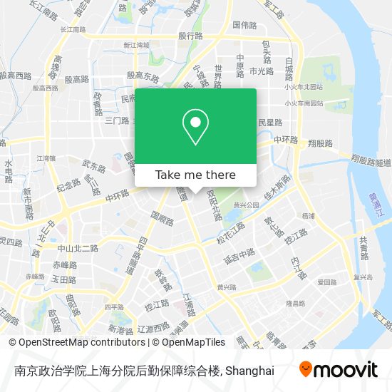 南京政治学院上海分院后勤保障综合楼 map