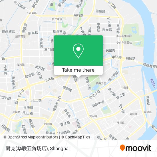 耐克(华联五角场店) map