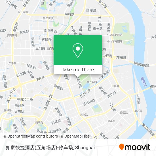 如家快捷酒店(五角场店)-停车场 map