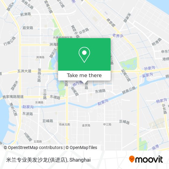 米兰专业美发沙龙(俱进店) map