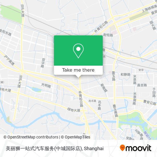 美丽狮一站式汽车服务(中城国际店) map