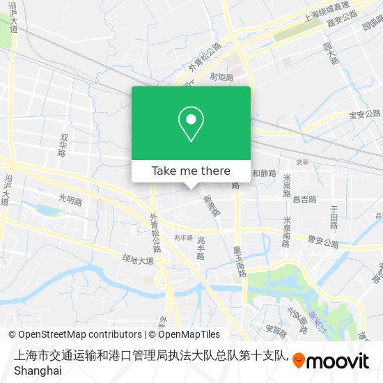上海市交通运输和港口管理局执法大队总队第十支队 map