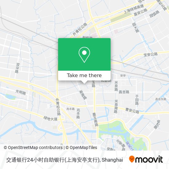 交通银行24小时自助银行(上海安亭支行) map