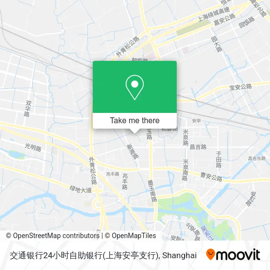 交通银行24小时自助银行(上海安亭支行) map