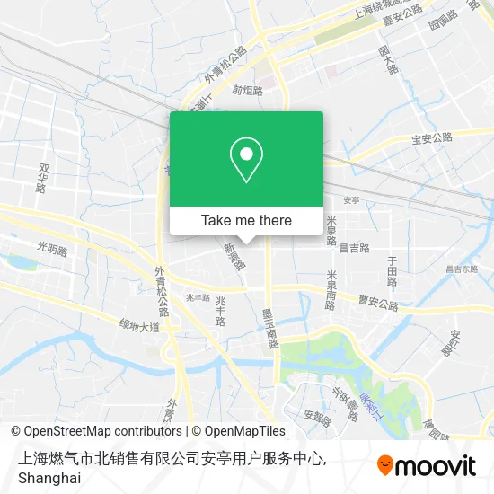 上海燃气市北销售有限公司安亭用户服务中心 map