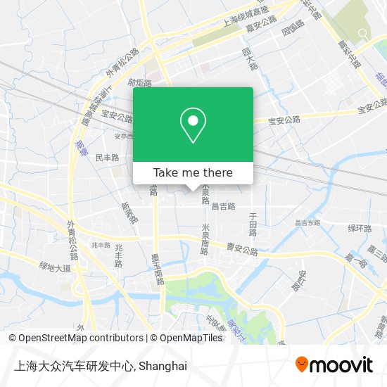 上海大众汽车研发中心 map