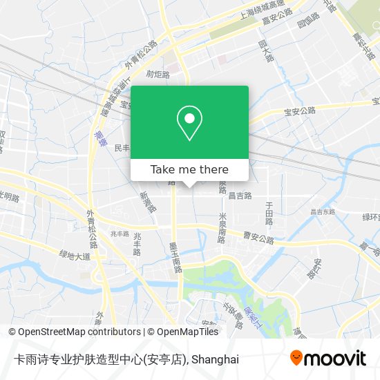 卡雨诗专业护肤造型中心(安亭店) map