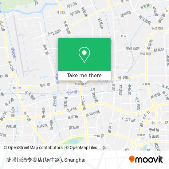 捷强烟酒专卖店(场中路) map