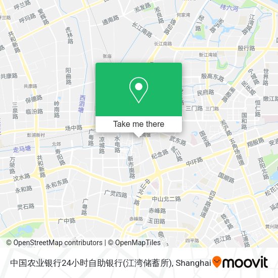 中国农业银行24小时自助银行(江湾储蓄所) map
