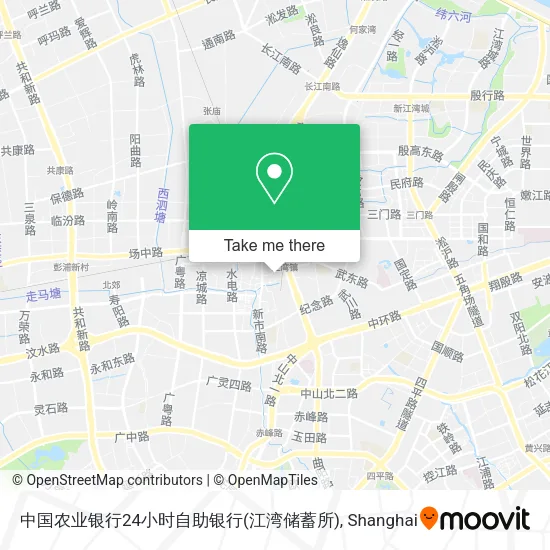 中国农业银行24小时自助银行(江湾储蓄所) map