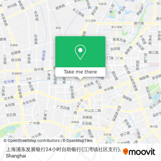 上海浦东发展银行24小时自助银行(江湾镇社区支行) map