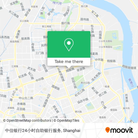 中信银行24小时自助银行服务 map