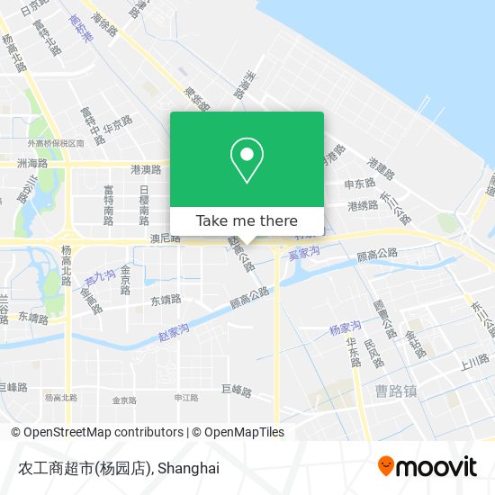 农工商超市(杨园店) map