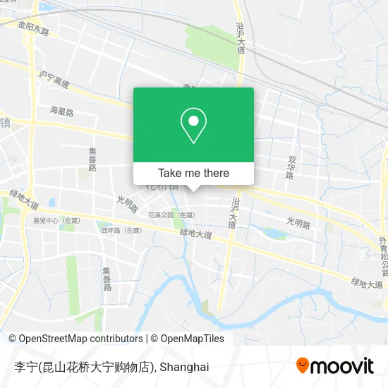 李宁(昆山花桥大宁购物店) map