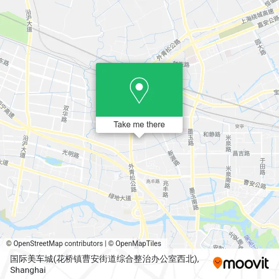 国际美车城(花桥镇曹安街道综合整治办公室西北) map