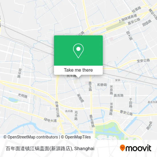 百年面道镇江锅盖面(新源路店) map