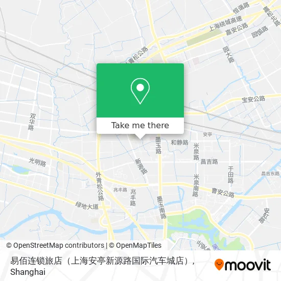 易佰连锁旅店（上海安亭新源路国际汽车城店） map