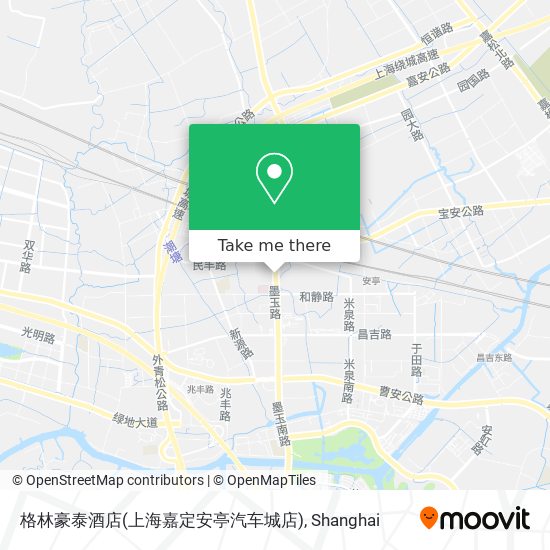 格林豪泰酒店(上海嘉定安亭汽车城店) map