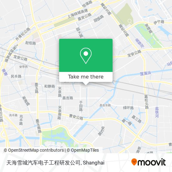 天海雪城汽车电子工程研发公司 map