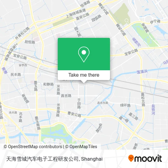 天海雪城汽车电子工程研发公司 map