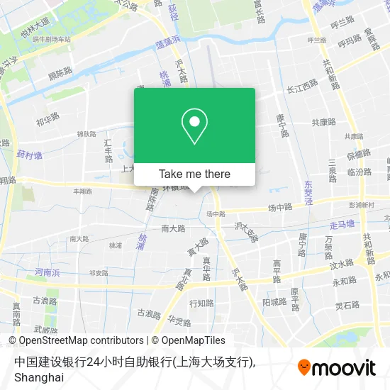 中国建设银行24小时自助银行(上海大场支行) map