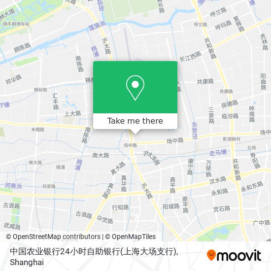 中国农业银行24小时自助银行(上海大场支行) map