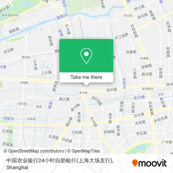 中国农业银行24小时自助银行(上海大场支行) map