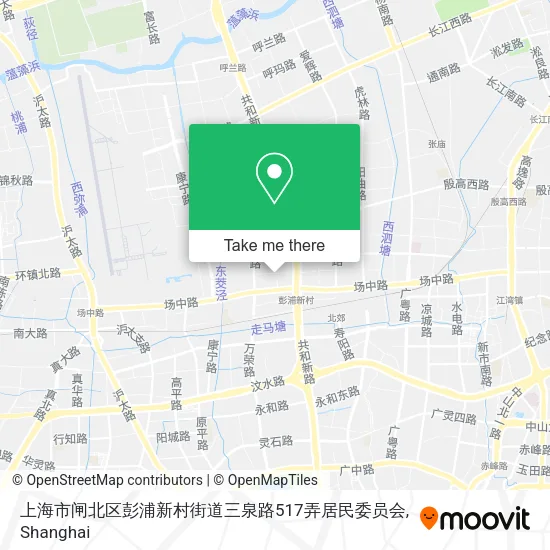 上海市闸北区彭浦新村街道三泉路517弄居民委员会 map