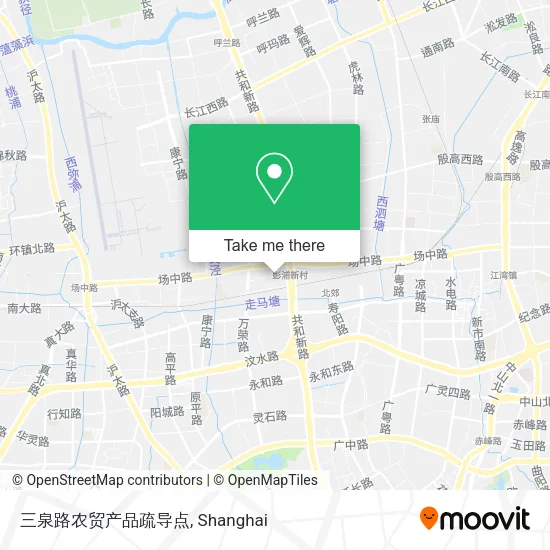 三泉路农贸产品疏导点 map