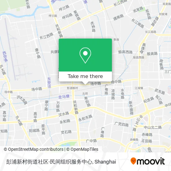 彭浦新村街道社区-民间组织服务中心 map