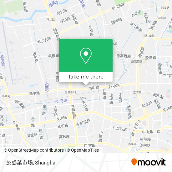 彭盛菜市场 map