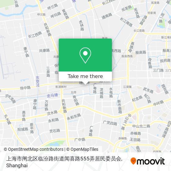 上海市闸北区临汾路街道闻喜路555弄居民委员会 map