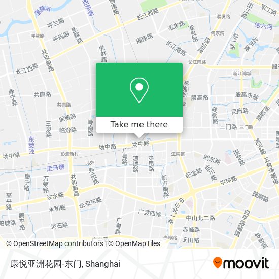 康悦亚洲花园-东门 map
