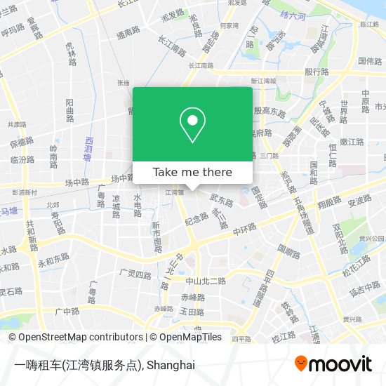 一嗨租车(江湾镇服务点) map