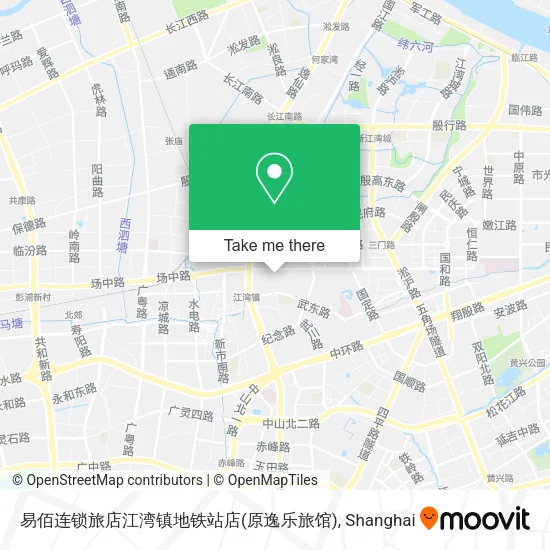 易佰连锁旅店江湾镇地铁站店(原逸乐旅馆) map