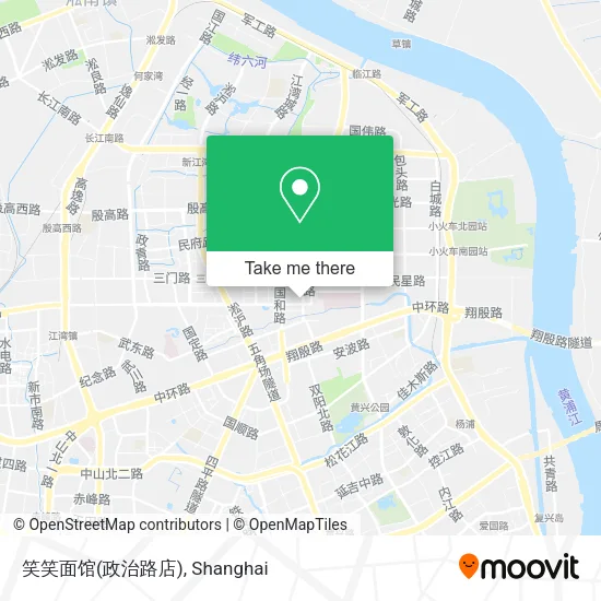 笑笑面馆(政治路店) map