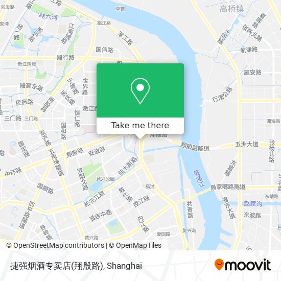 捷强烟酒专卖店(翔殷路) map