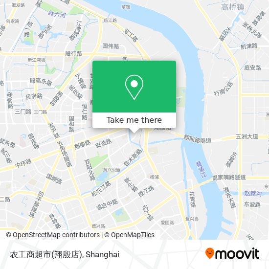 农工商超市(翔殷店) map