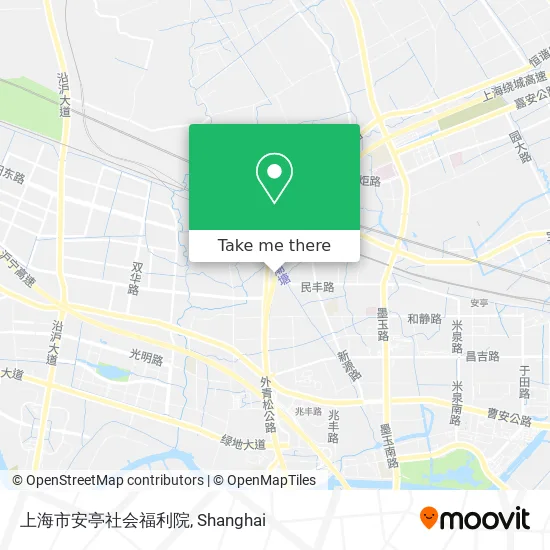 上海市安亭社会福利院 map