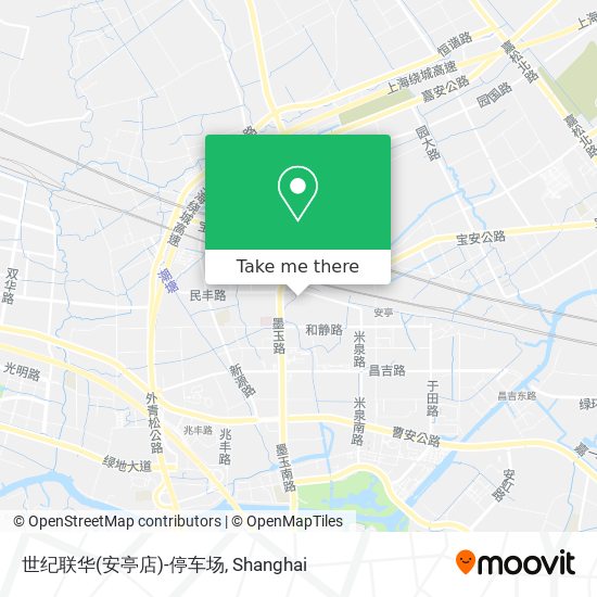 世纪联华(安亭店)-停车场 map