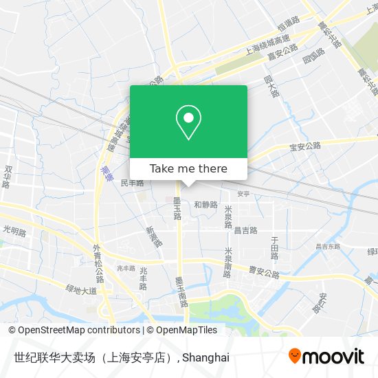 世纪联华大卖场（上海安亭店） map